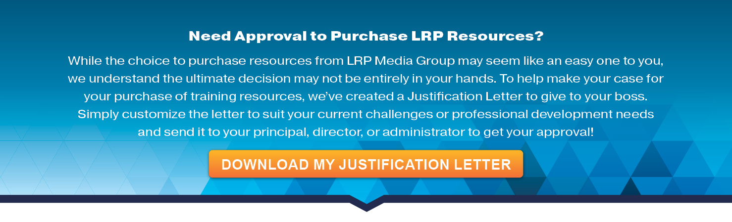 Need Approval to Purchase LRP Resources? DOWNLOAD MY JUSTIFICATION LETTER 